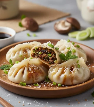 Mushroom & Leek Dumpling