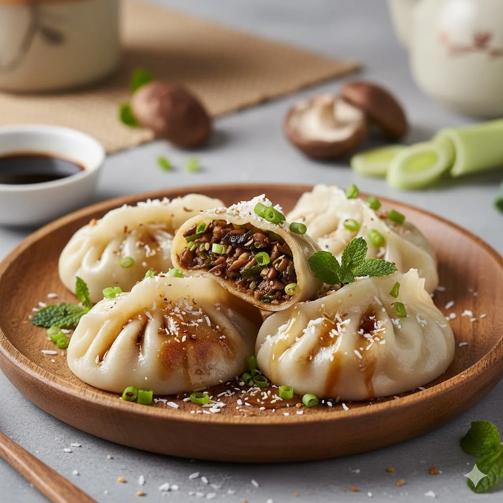 Mushroom & Leek Dumpling